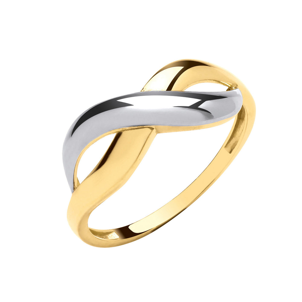 Yellow & White Gold Infinity Ring
