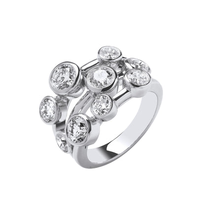 18ct White Gold 3.00ctw GH-SI Diamond Dress Ring
