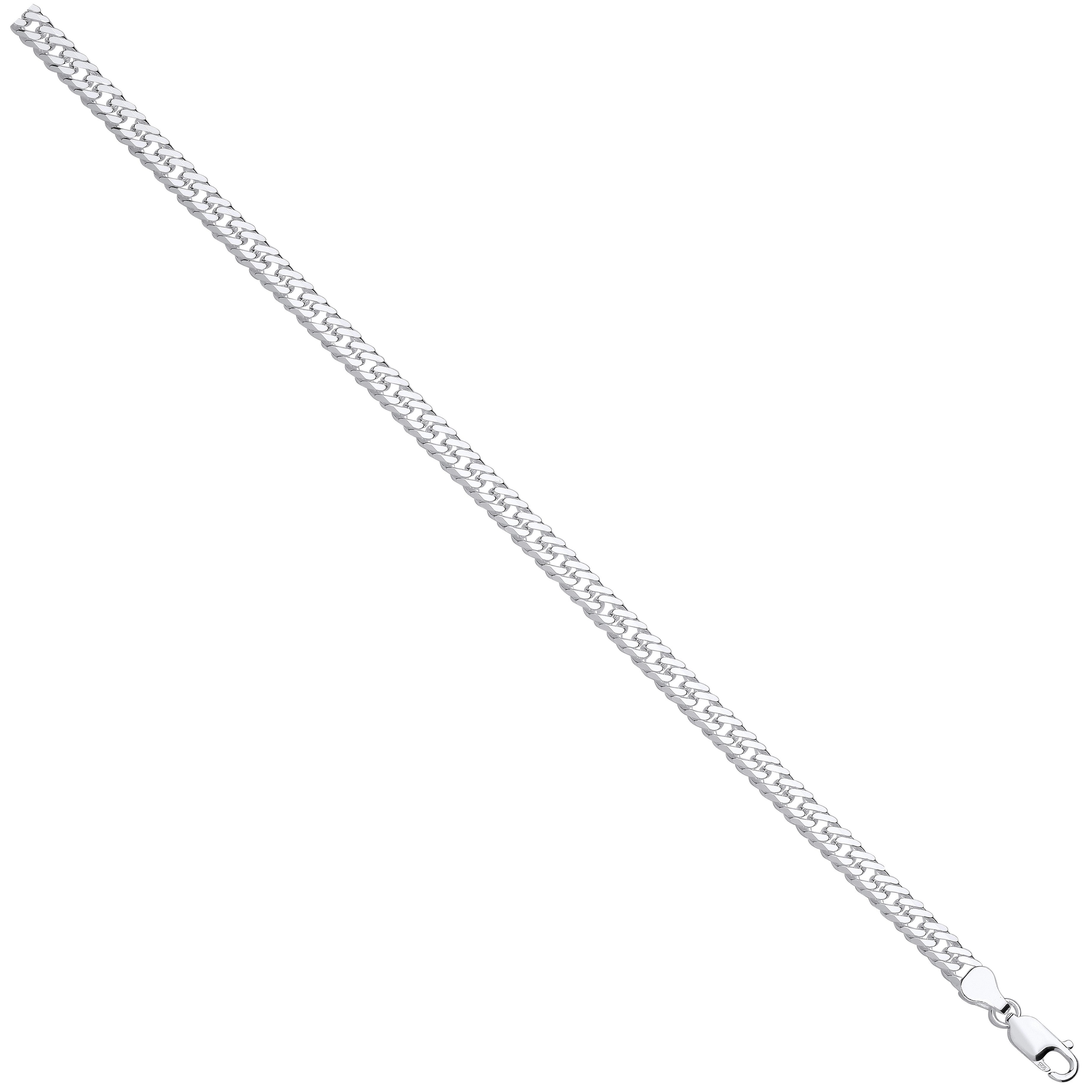 Silver Double Curb 6mm Chain
