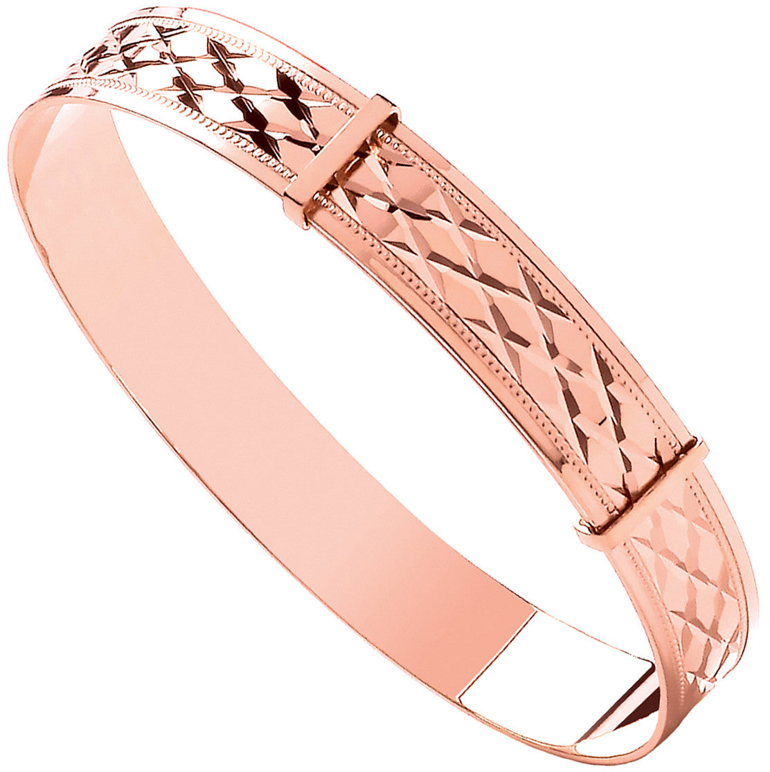Rose Gold D/C Expandable Baby Bangle