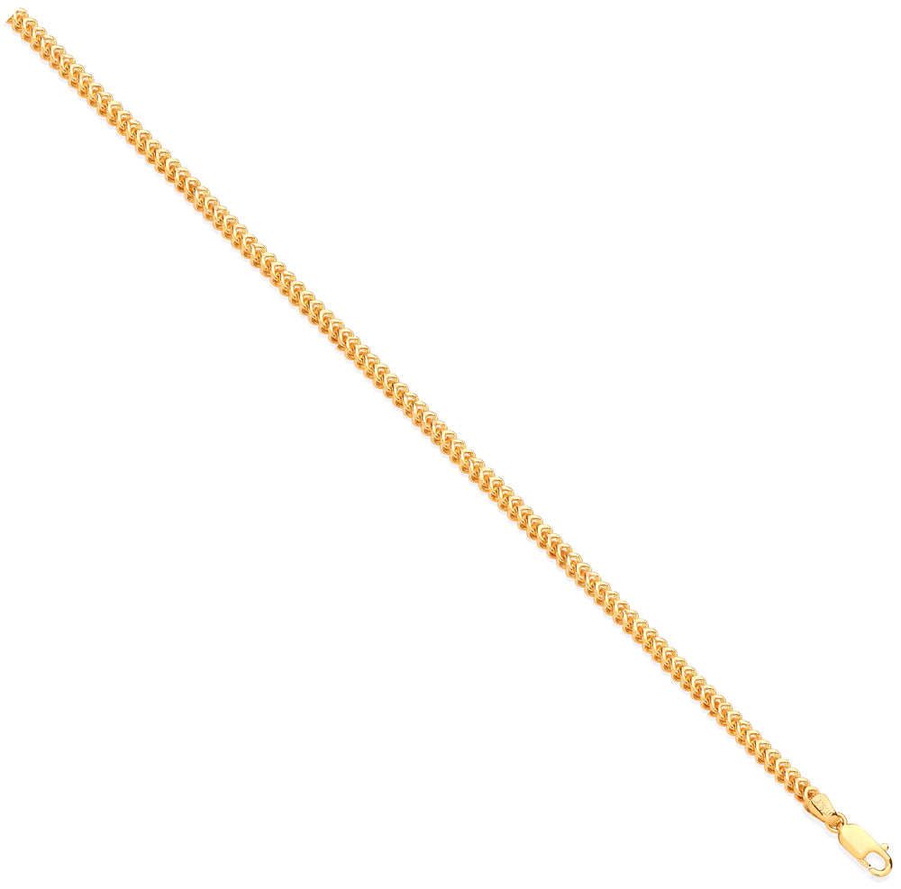 Yellow Gold Franco 4mm Hollow Chain
