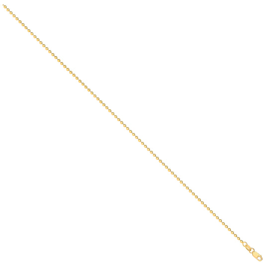 Yellow Gold 2.0mm Beads Chain