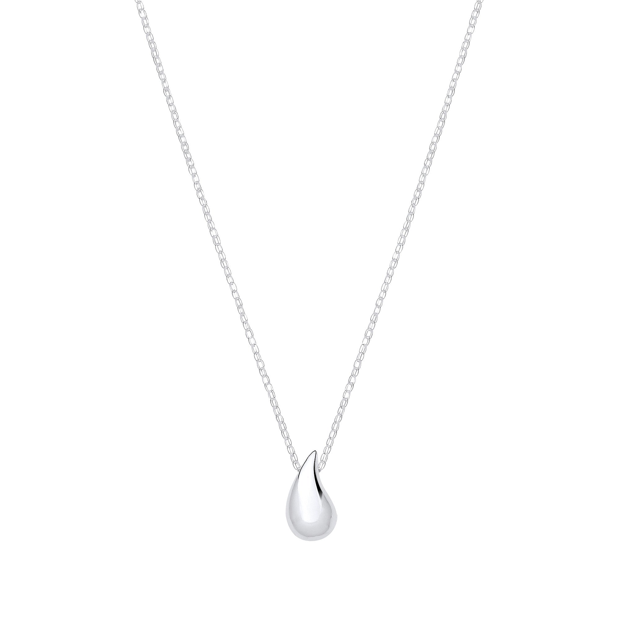 Silver Teardrop 16"