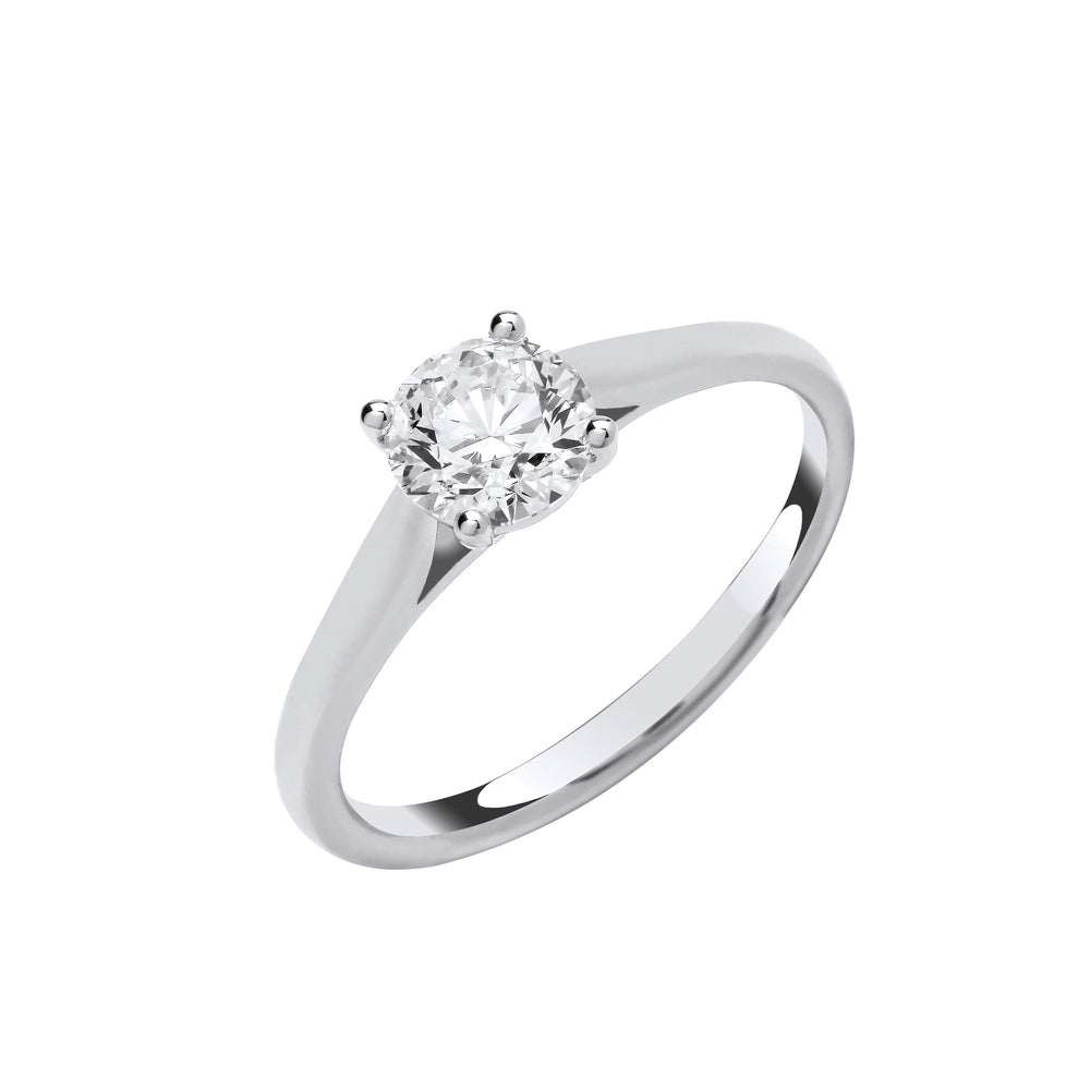 18ct White Gold 1.00ctw Solitaire LAB GROWN Diamond Ring IGI Certified