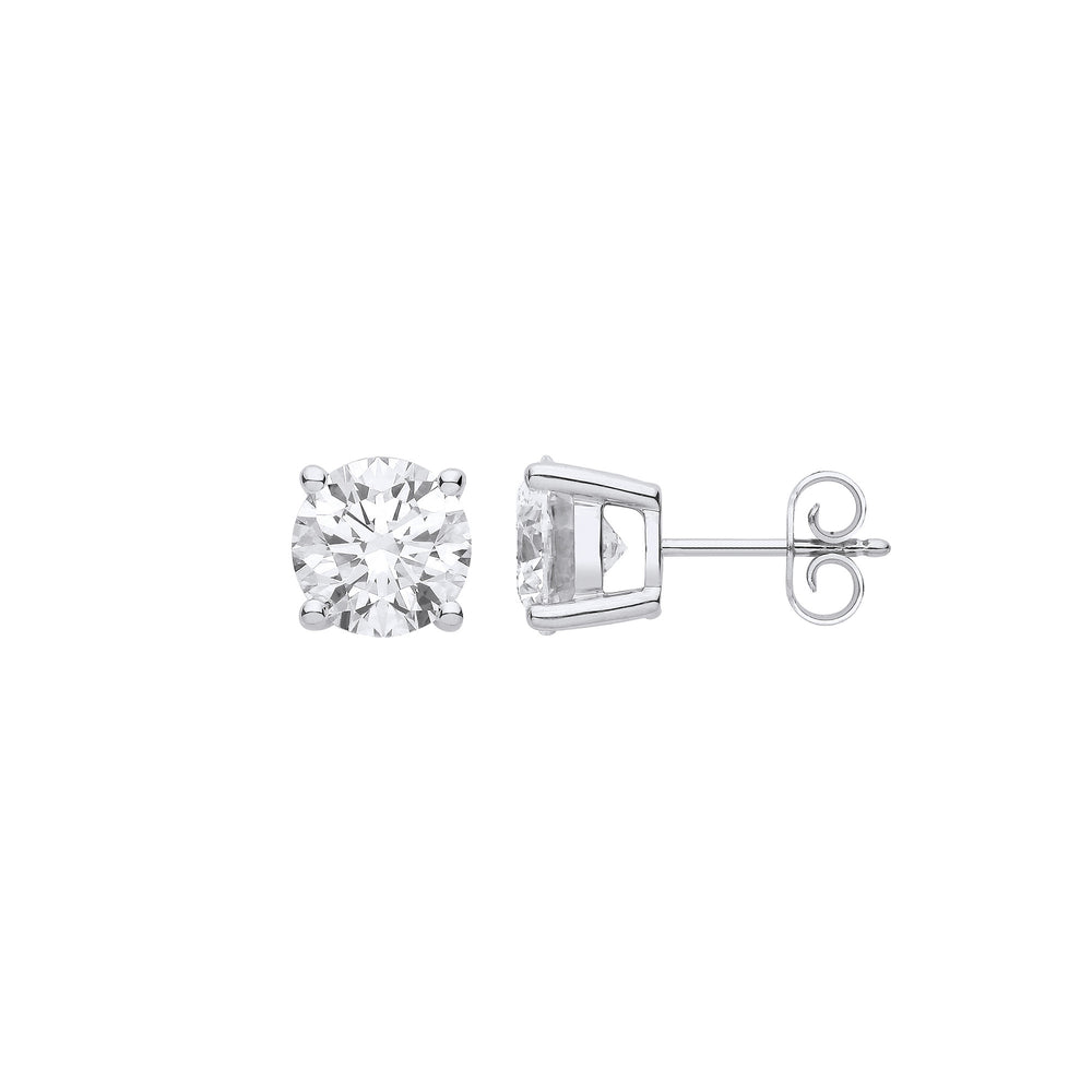 18ct White Gold 3.00ctw LAB GROWN Diamond Earrings IGI Certified – product view