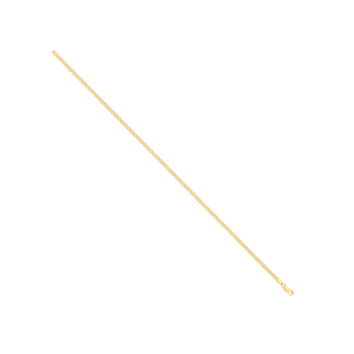 14ct Yellow Gold Hollow Flat Anchor 2.4mm Chain
