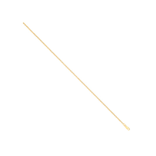 14ct Yellow Gold Hollow Round D/C Belcher 1.9mm Chain