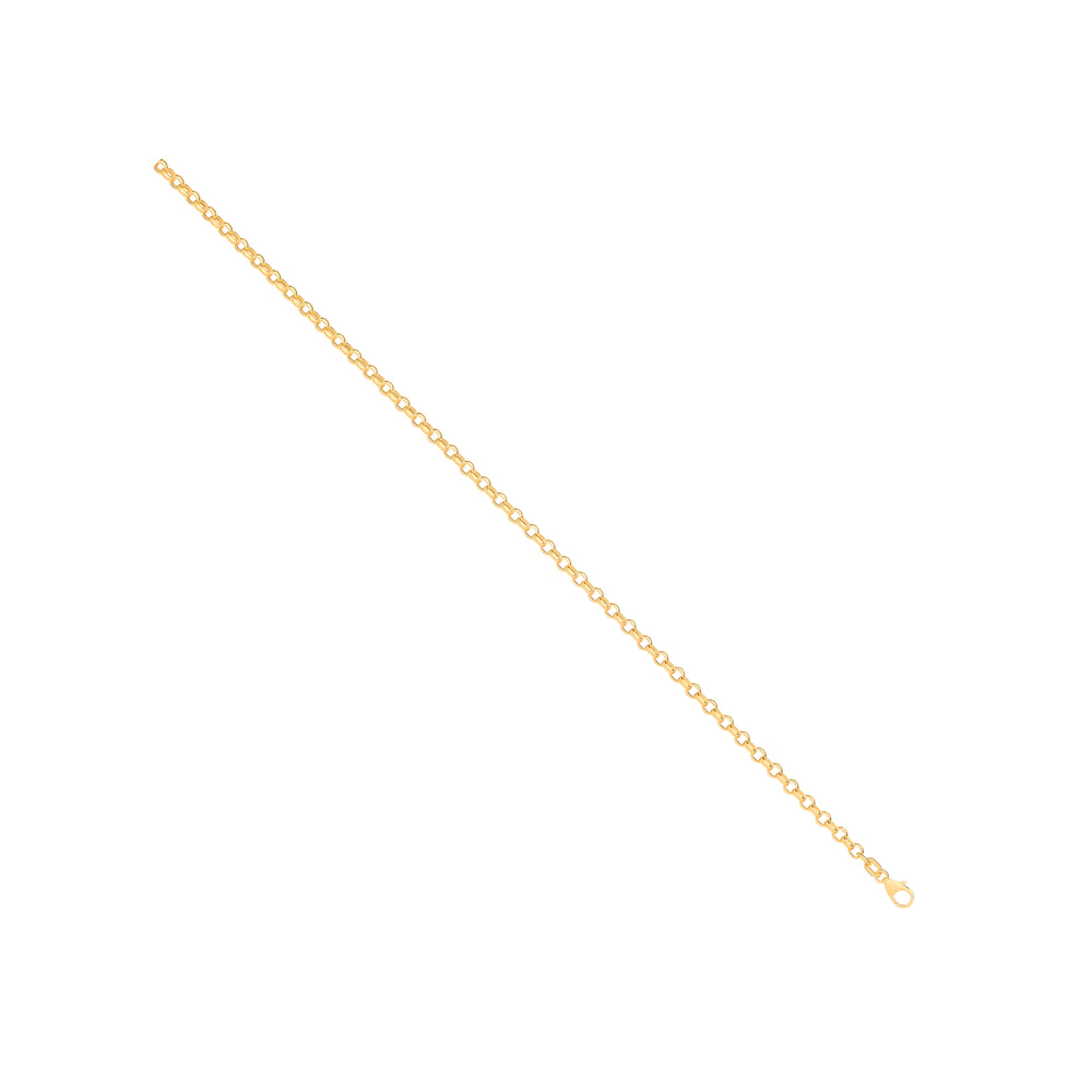 14ct Yellow Gold Hollow Round D/C Belcher 3.3mm Chain