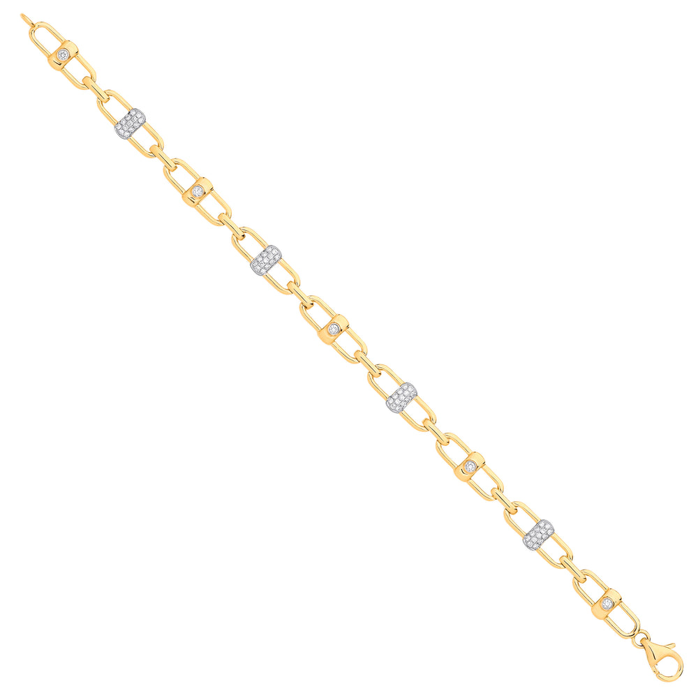 9ct Yellow Gold 0.38ctw Bracelet