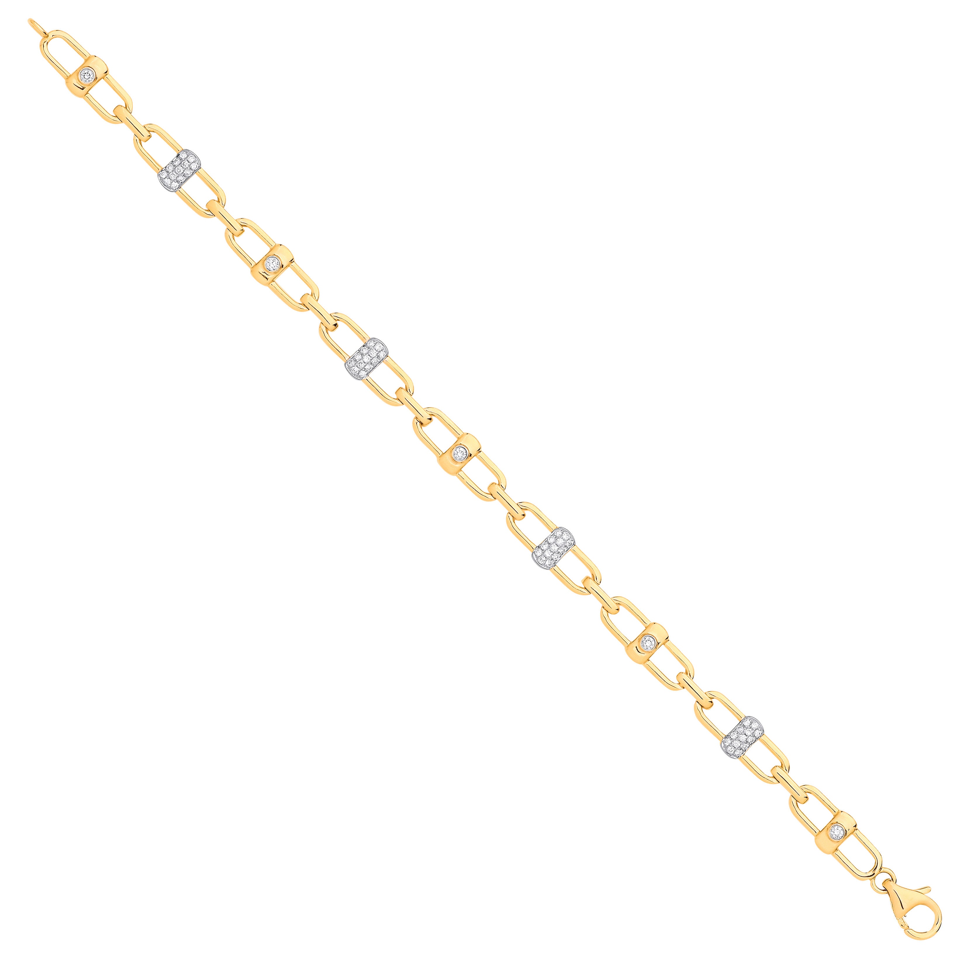 9ct Yellow Gold 0.38ctw Bracelet