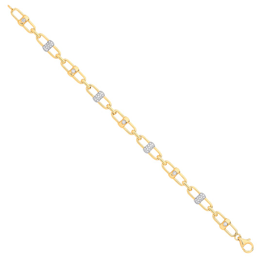 9ct Yellow Gold 0.38ctw Bracelet
