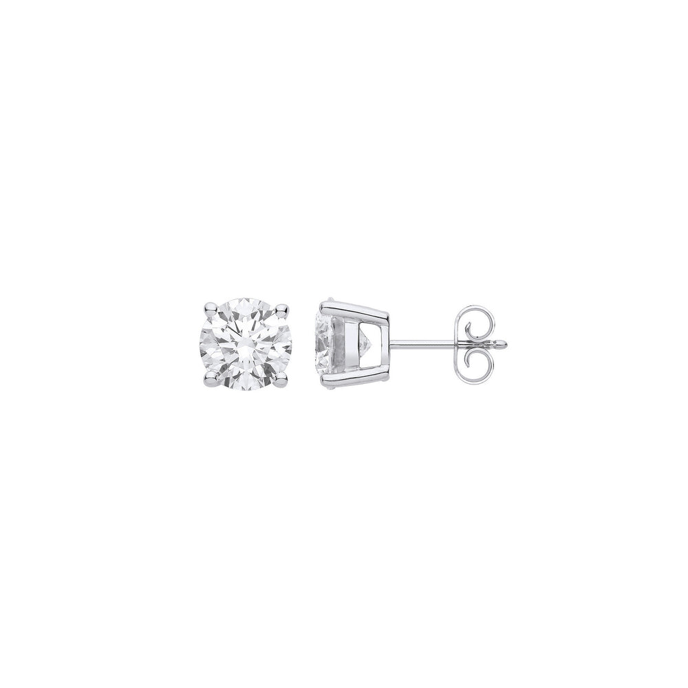 18ct White Gold 1.00ctw LAB GROWN Diamond Earrings IGI Certified