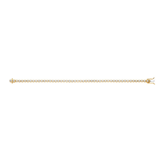 18ct Yellow Gold 4.00ct Diamond Tennis Bracelet