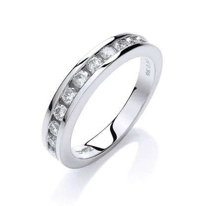 9ct White Gold 0.50ct Diamond Eternity Ring