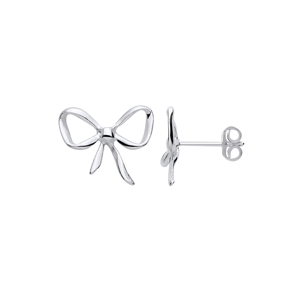 Silver Bow Studs
