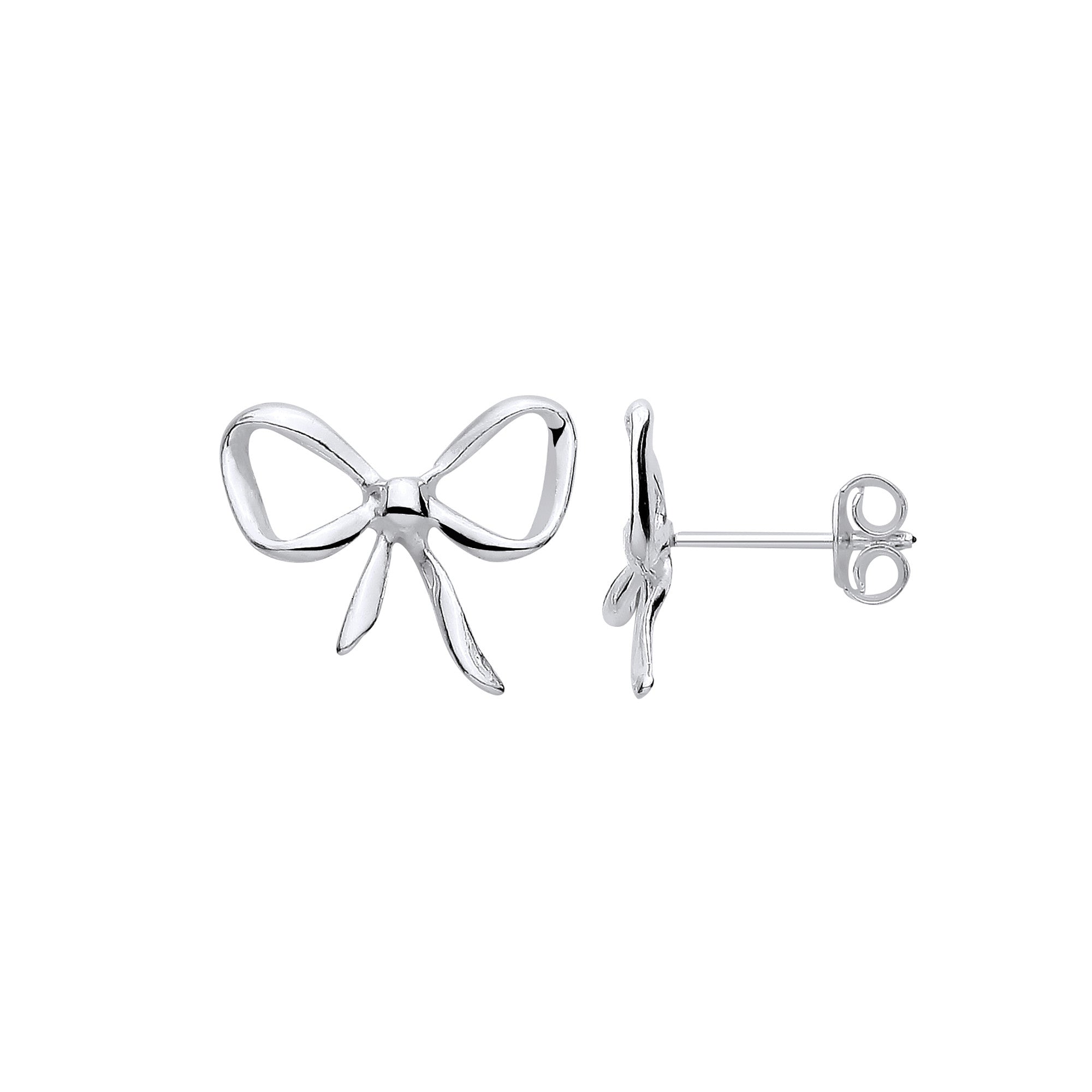 Silver Bow Studs