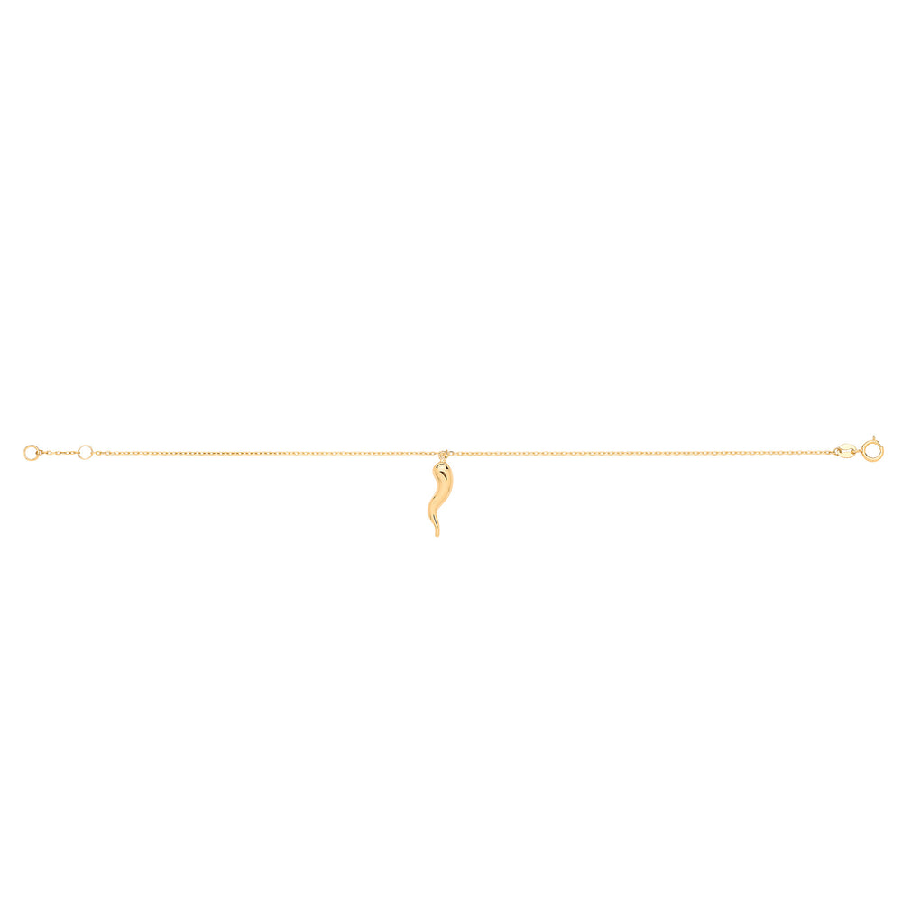 Yellow Gold Horn of Life Ladies Bracelet