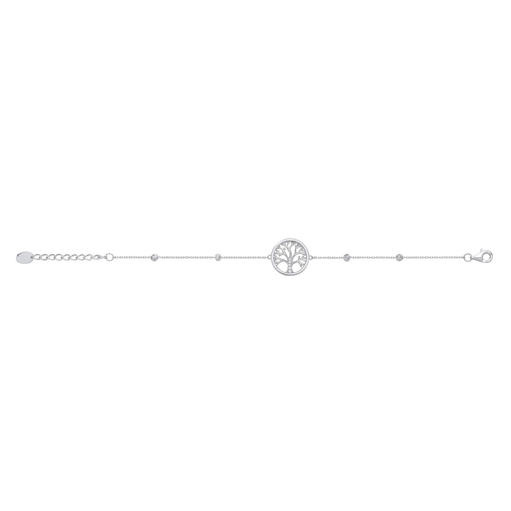 Silver Tree of Life Ladies Bracelet – product view
