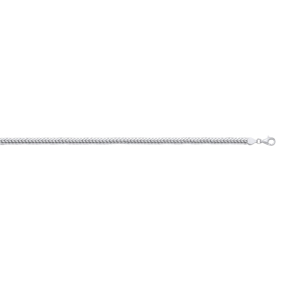 Silver 5.8mm Herringbone Chain/Ladies Bracelet – product view
