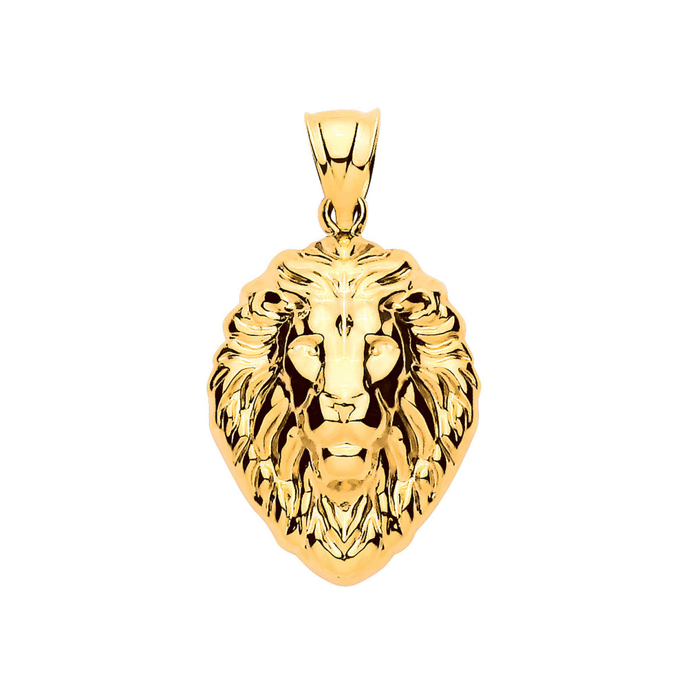 Yellow Gold Lion Head Pendant