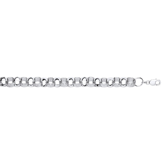 Silver 14mm Filigree Belcher Chain