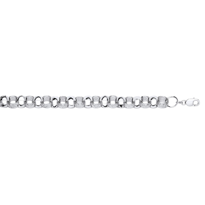 Silver 14mm Filigree Belcher Chain