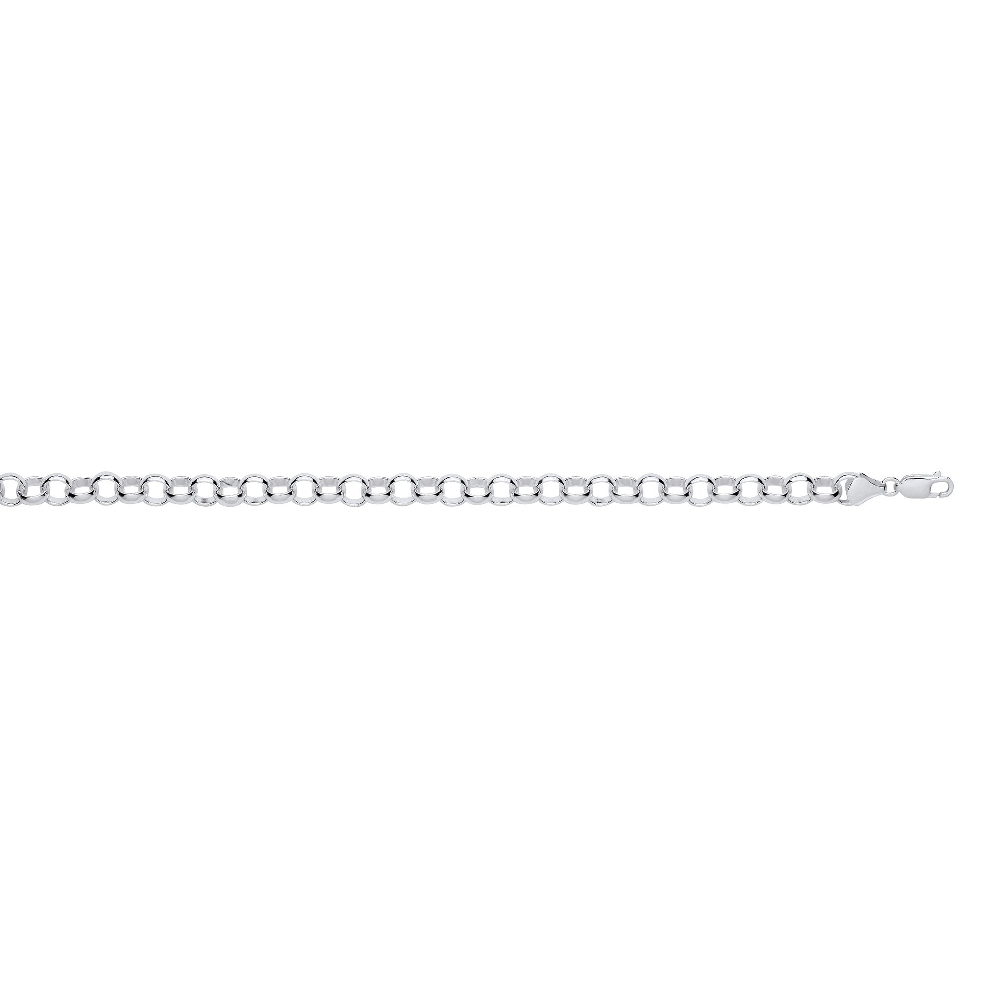 Silver 8mm Round Belcher Chain