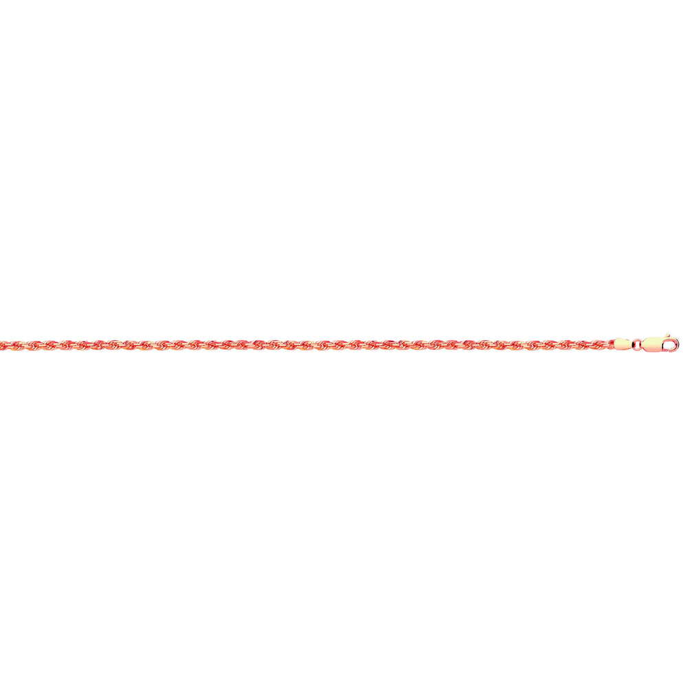 Rose Gold 3.0mm Diamond Cut Rope Chain