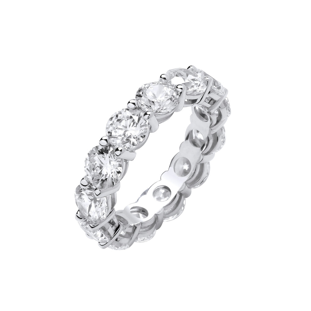 18ct White Gold 7.00ctw Brilliant Cut Lab Grown Diamond Eternity Ring White GoldI Certified