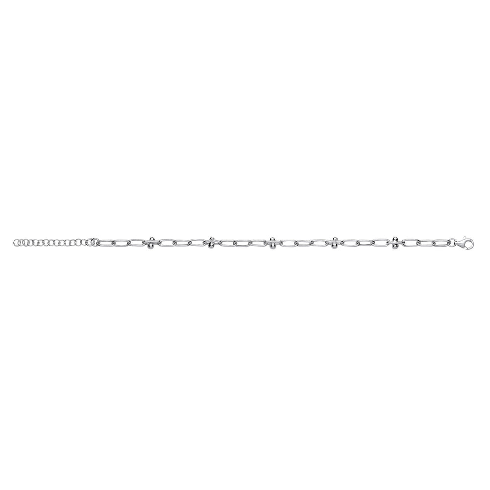 Silver Fancy Link Ladies Bracelet