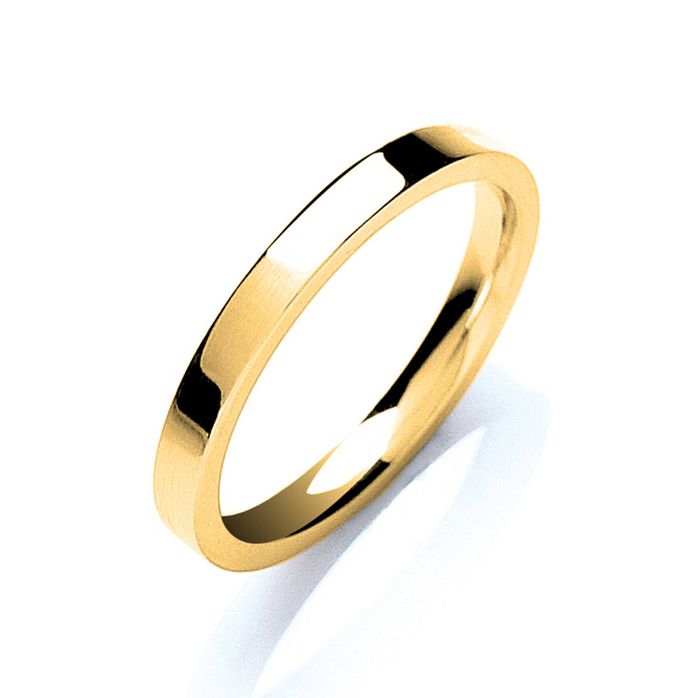 2.5mm Flat Court Wedding Band