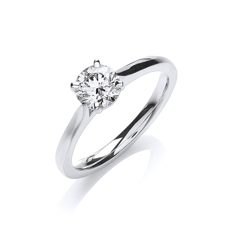 18ct White Gold 0.70ct Certificated Engagement Ring – product view