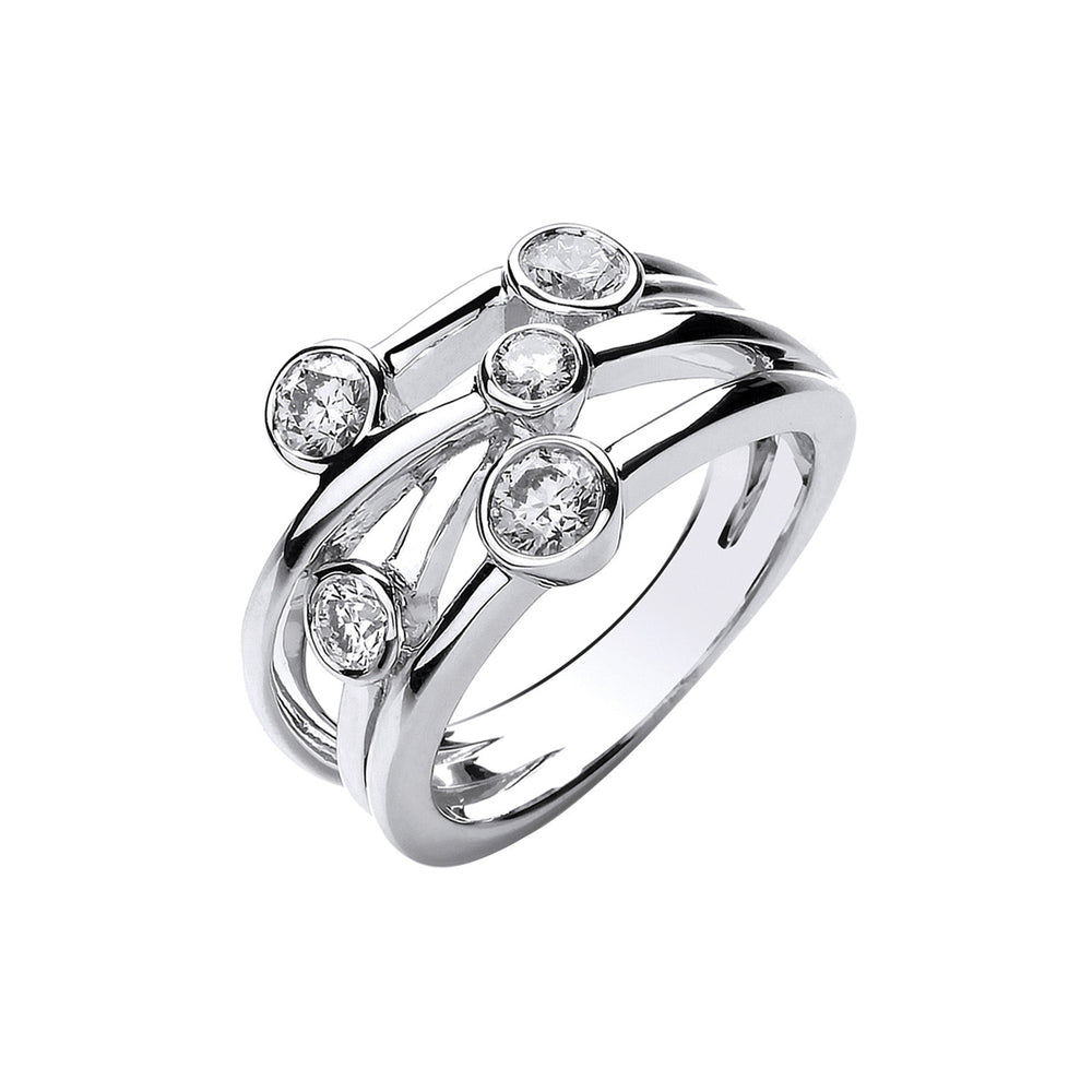 18ct White Gold 0.75ct GH-SI Diamond Dress Ring