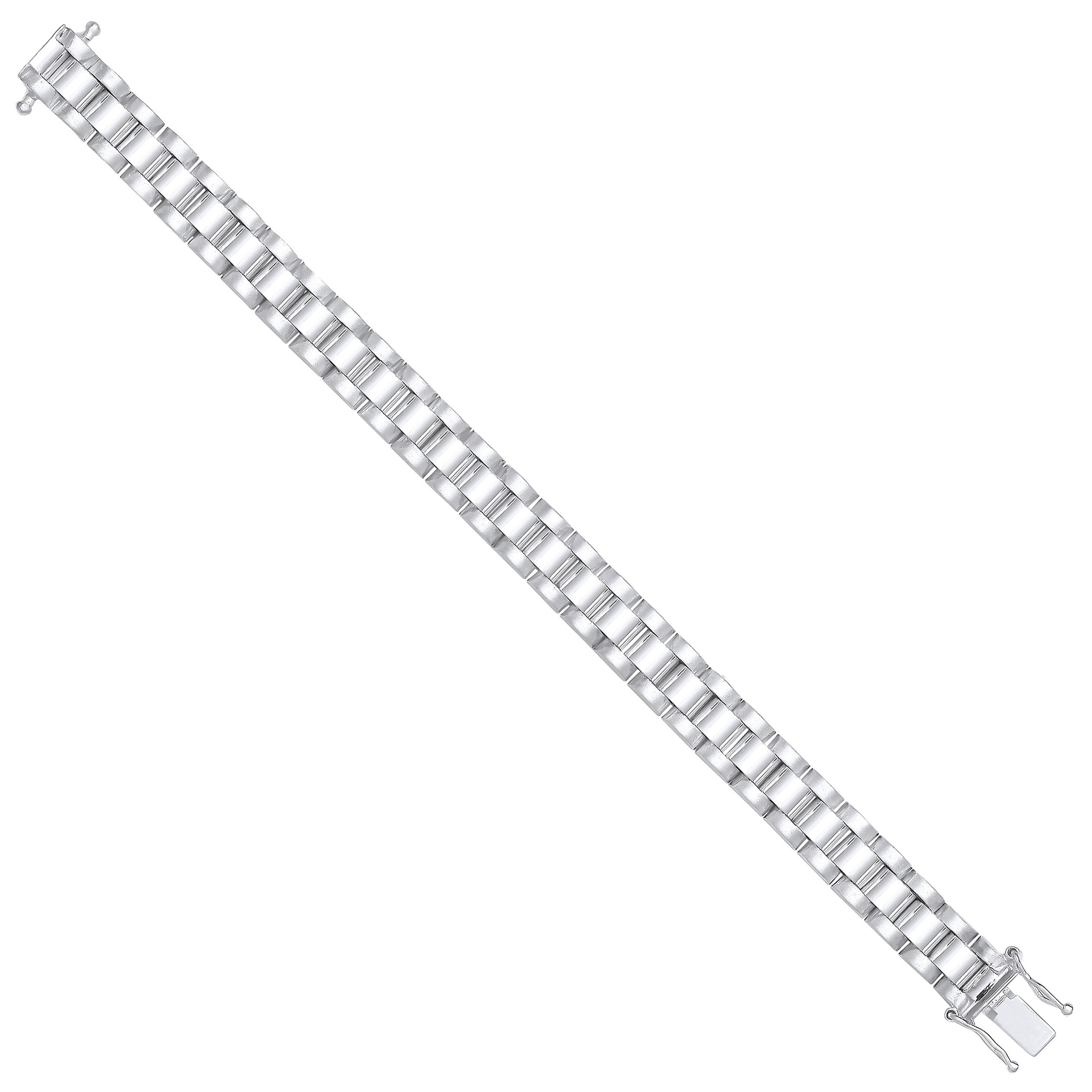 Silver 8mm Fancy Link Kids Bracelet