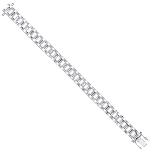 Silver 8mm Fancy Link Kids Bracelet