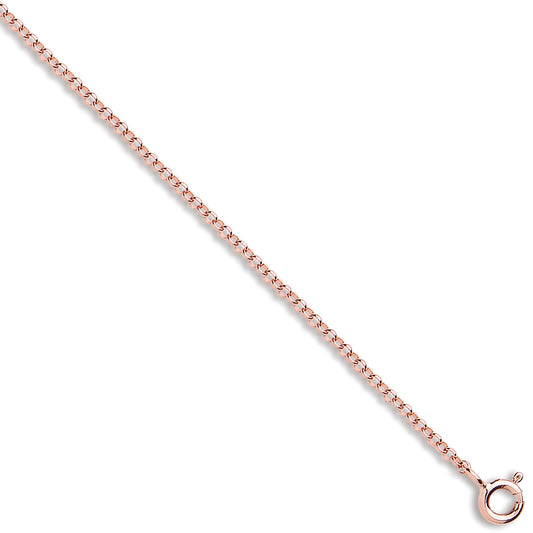 Rose Gold 1.6mm Round Belcher Chain