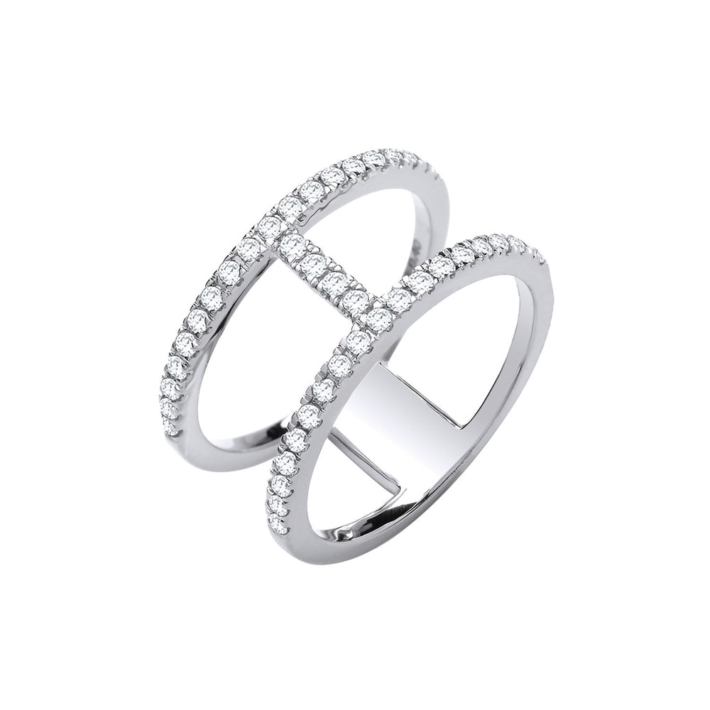 18ct White Gold 0.42ct Diamond Ring