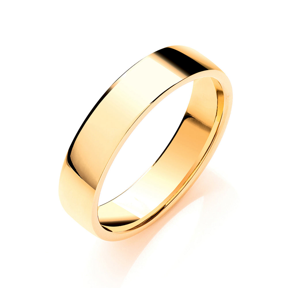 5mm Soft Court Shape Wedding Band