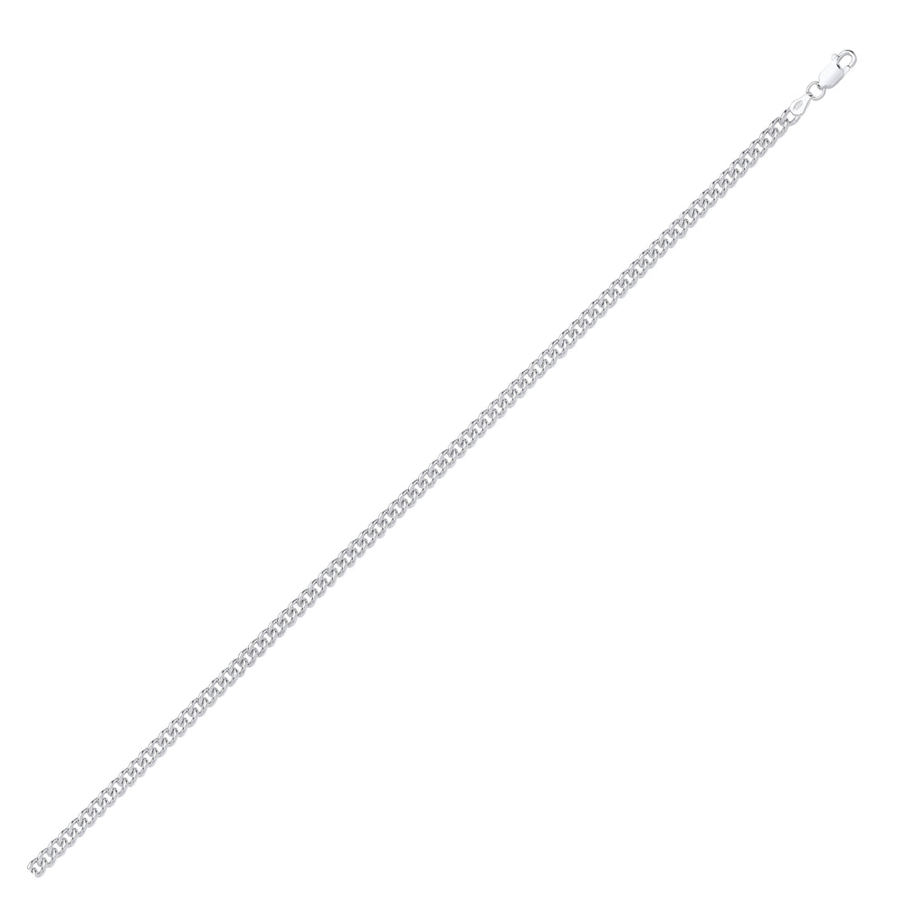 Silver 4.5mm Hollow Curb Chain