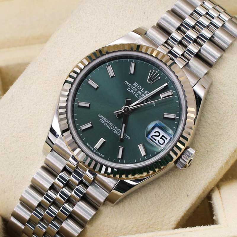 Rolex Datejust 31 278274 Jubilee Bracelet Green Dial Stainless Steel 2026 Unworn Condition Fixed 31 Mm Mechanical Watch - product image from Imperi...