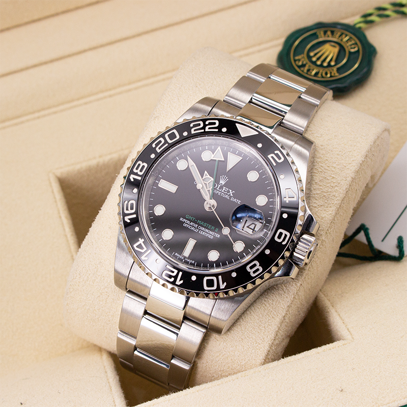 Rolex Gmt-master II 2014 Oyster Bracelet Black Dial Stainless Steel 2014 Pristine Condition Gmt/dual Time 40 Mm Mechanical - product image from Imp...