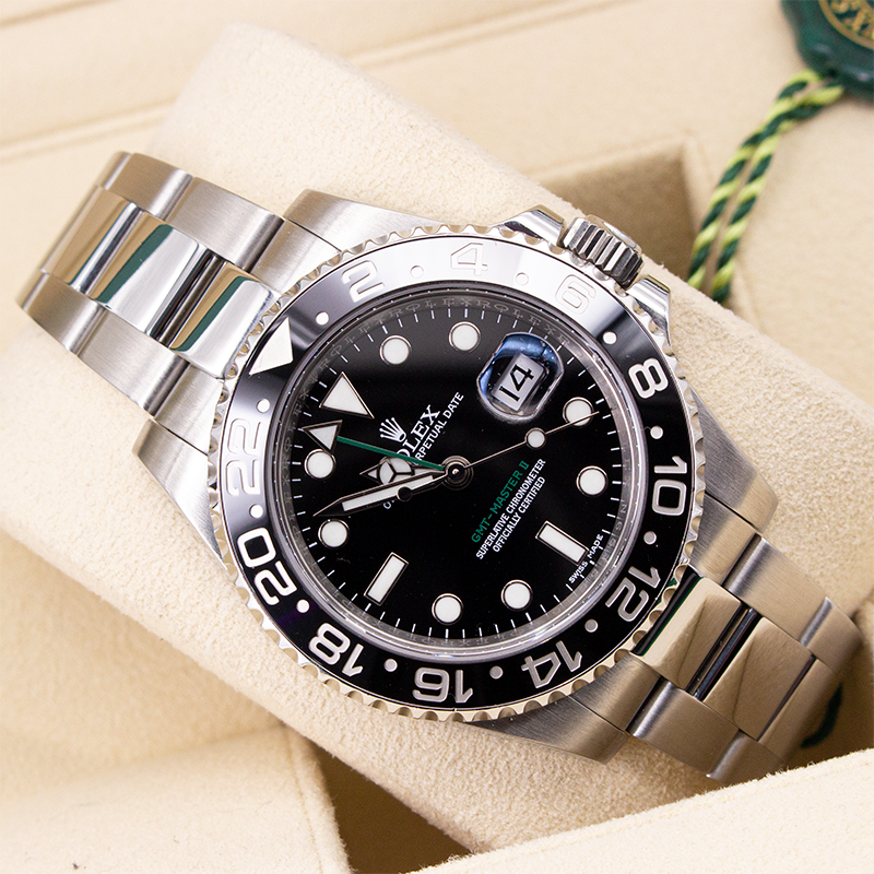 Rolex Gmt-master II 2014 Oyster Bracelet Black Dial Stainless Steel 2014 Pristine Condition Gmt/dual Time 40 Mm Mechanical - product image from Imp...