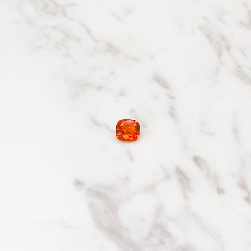 Orange Sapphire - 2.5CT - Radient Cut
