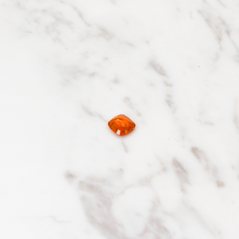 Orange Sapphire - 2.5CT - Radient Cut