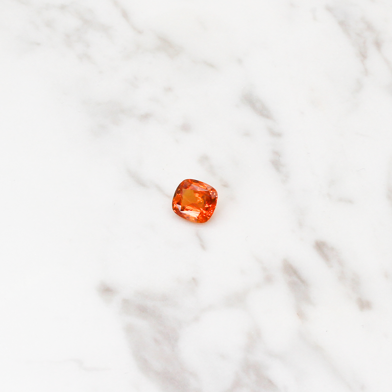 Orange Sapphire - 2.5CT - Radient Cut