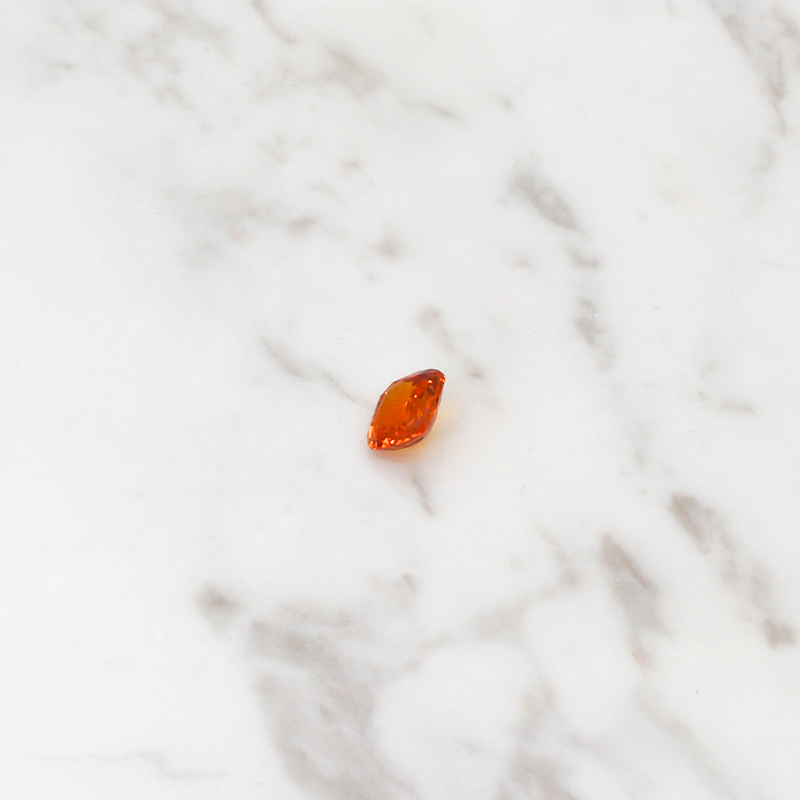 Orange Sapphire - 2.5CT - Radient Cut