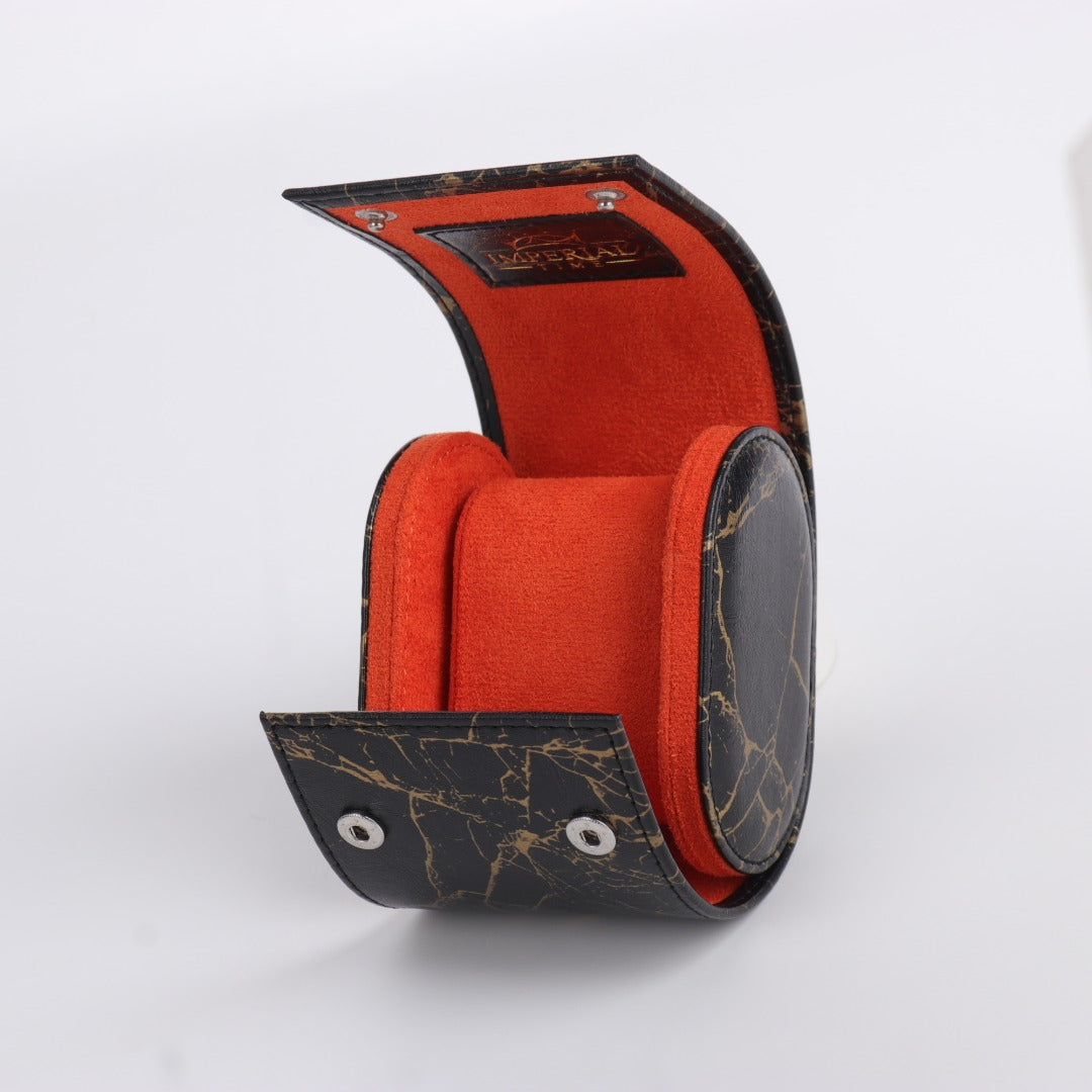 Single Watch Roll Travel Storage Case Portable Jewellery Organiser