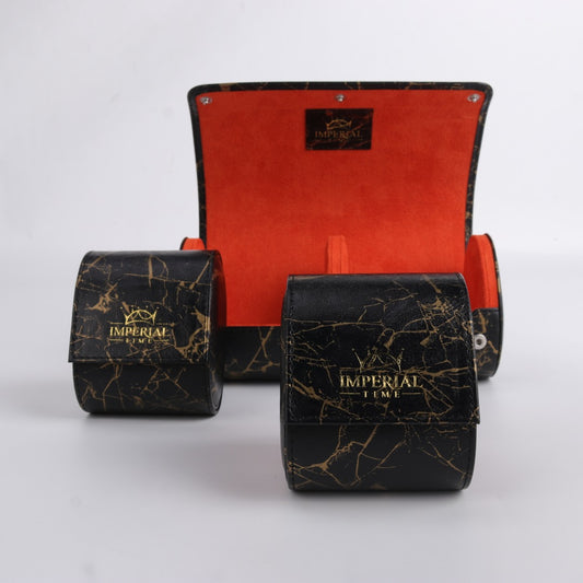 2 Watch Roll Travel Storage Case Portable Jewellery Organiser