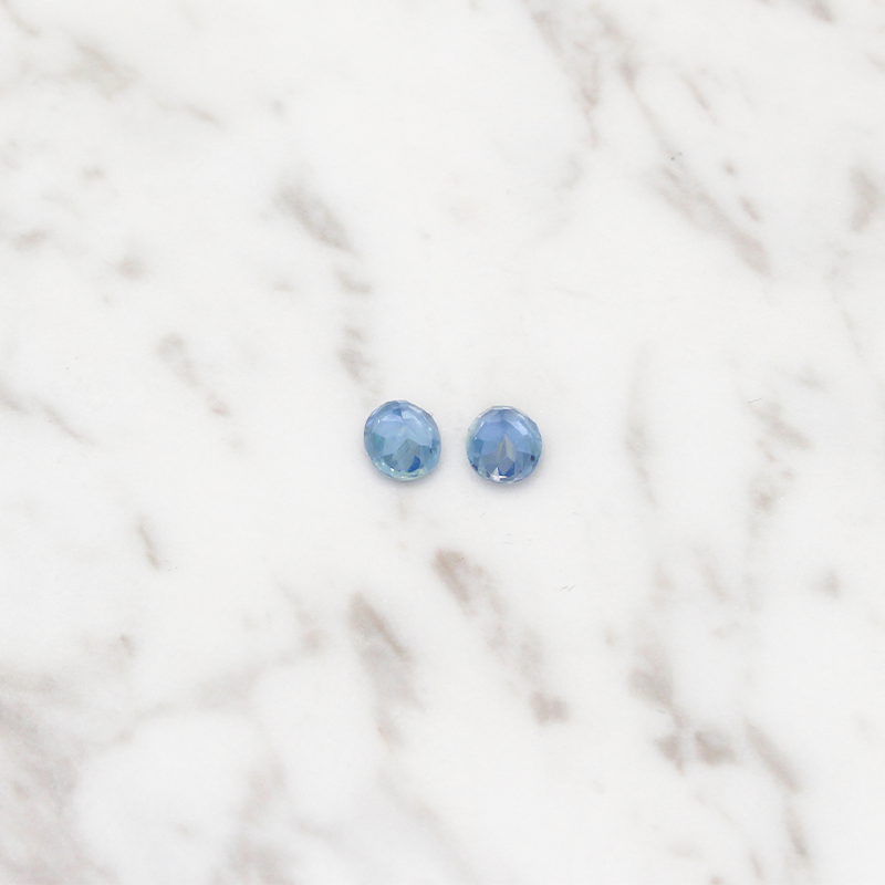 Aquamarine 2CT (1CT Per Stone) - Oval Cut