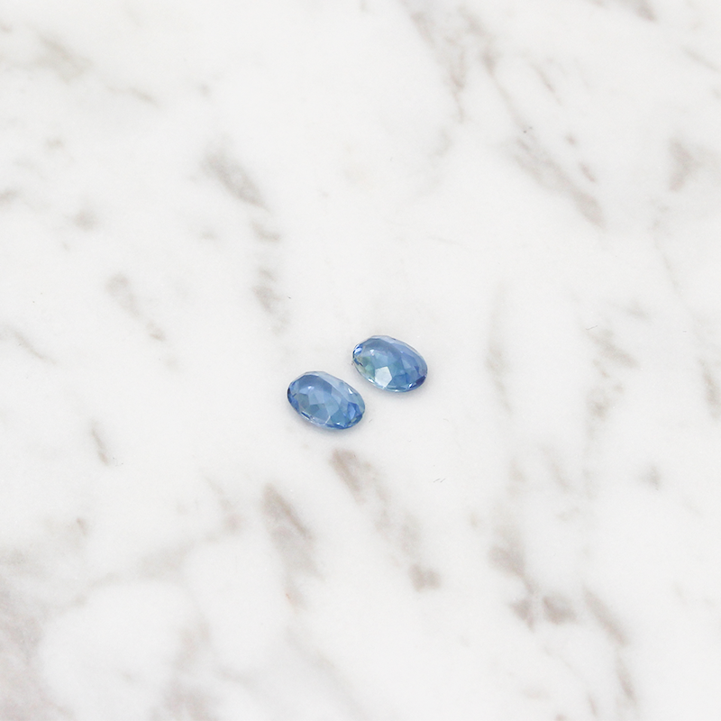 Aquamarine 2CT (1CT Per Stone) - Oval Cut